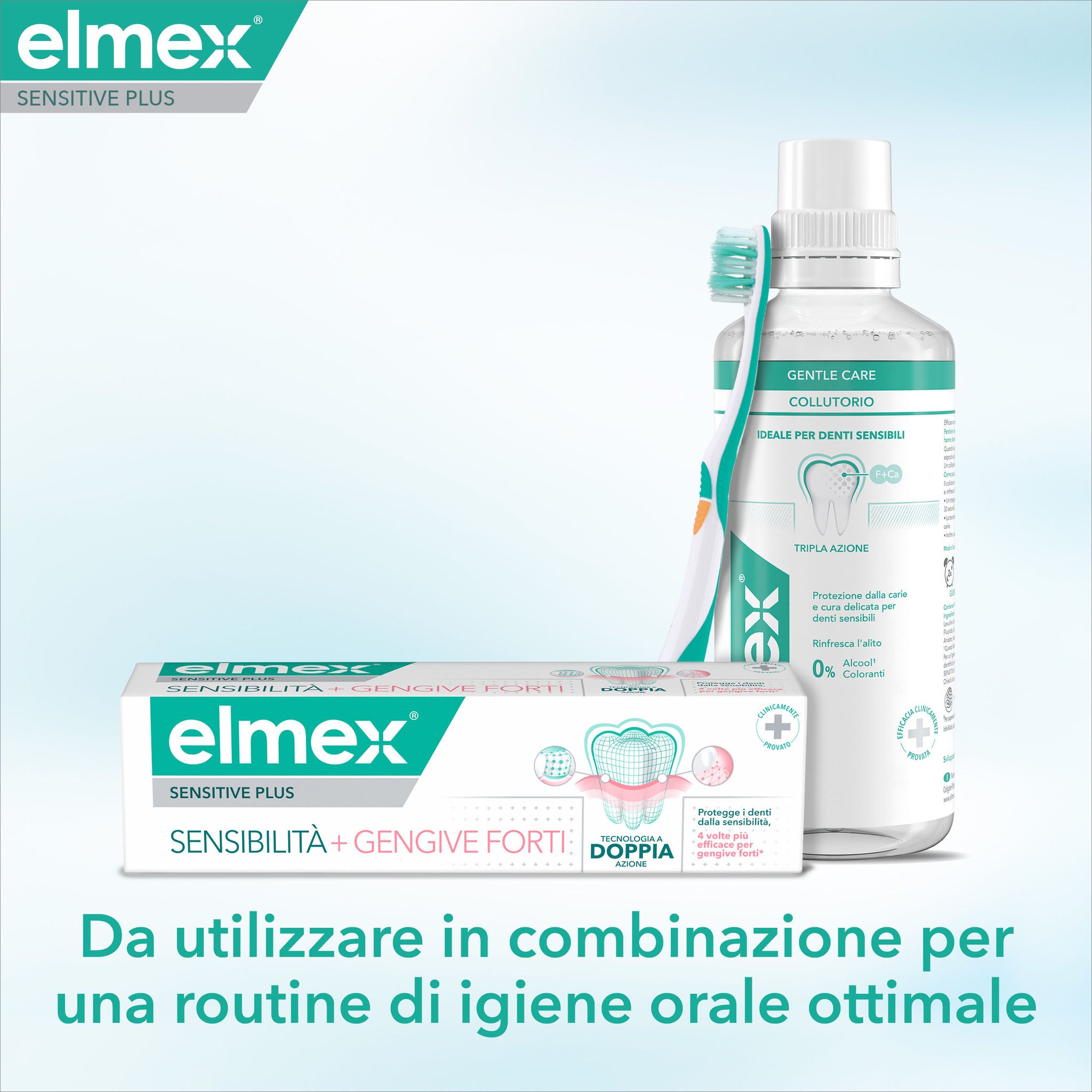 Da utilizzare in combinazione per una routine di igiene orale ottimale