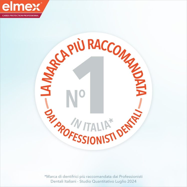LA MARCA PIÙ RACCOMANDATA / Nº 1 / IN ITALIA* / — DAI PROFESSIONISTI DENTALI