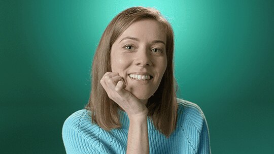 donna sorridente
