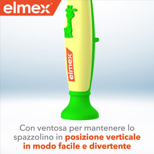 Con Ventosa per mentenere lo spazzolino in posizione verticale in modo facile e divertente