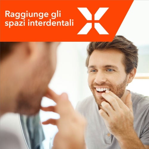 Raggiunge gli spazi interdentali