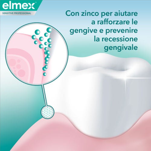 Con zinco per aiutare a rafforzare le gengive e prevenire la recessione gengivale